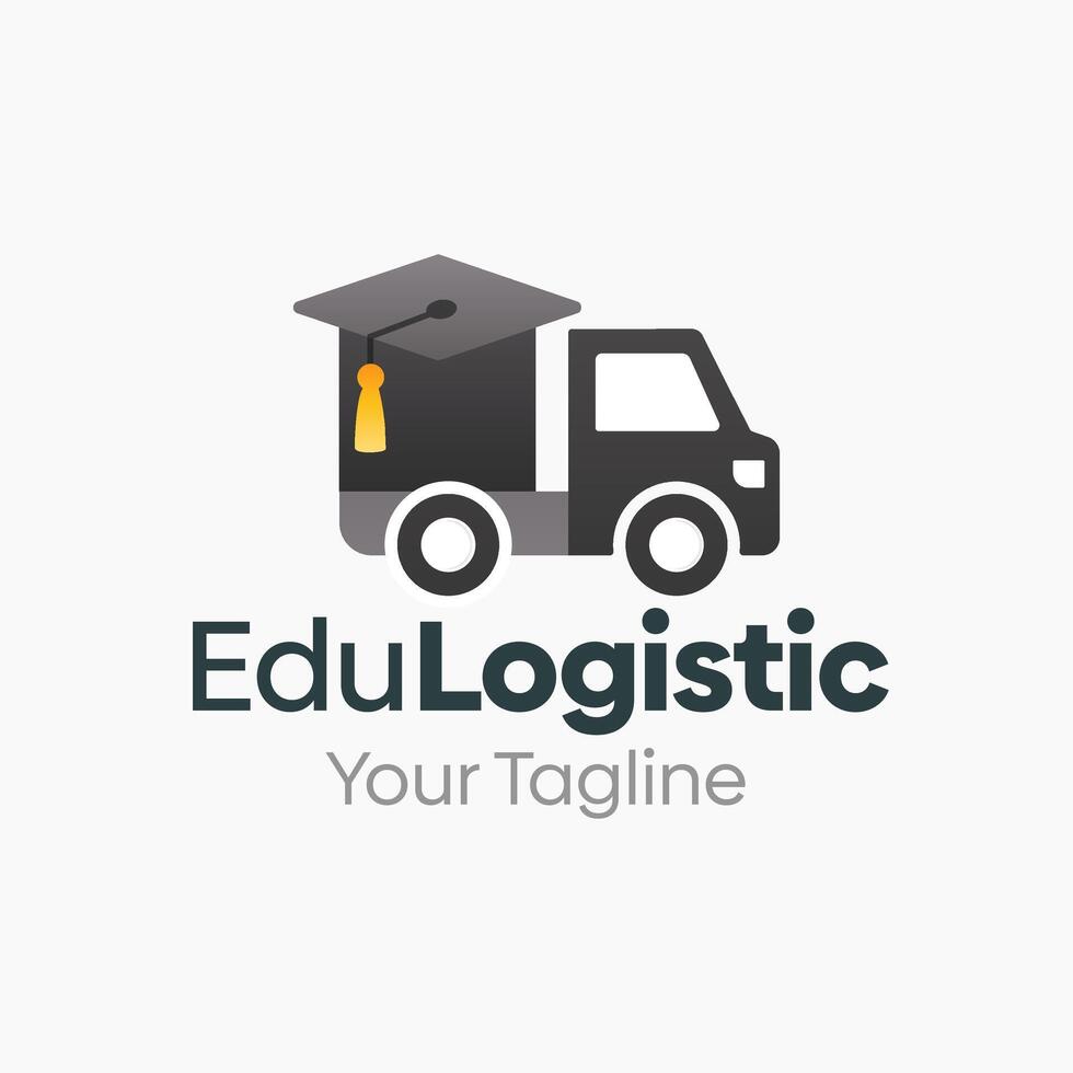 Edu Logistic Logo Template Design. Good for Business, Startup, Agency, and Organization vector