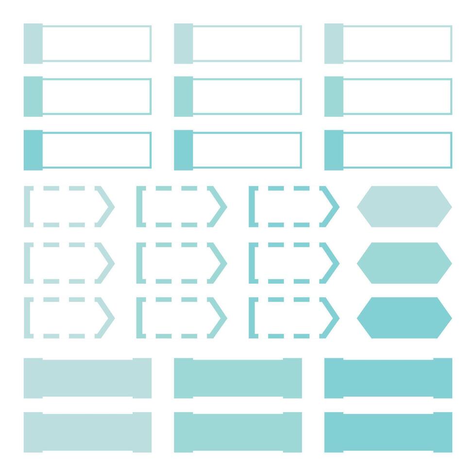 Set of sticky marks, organizer tags, planner stickers, paper sticky notes and more. vector