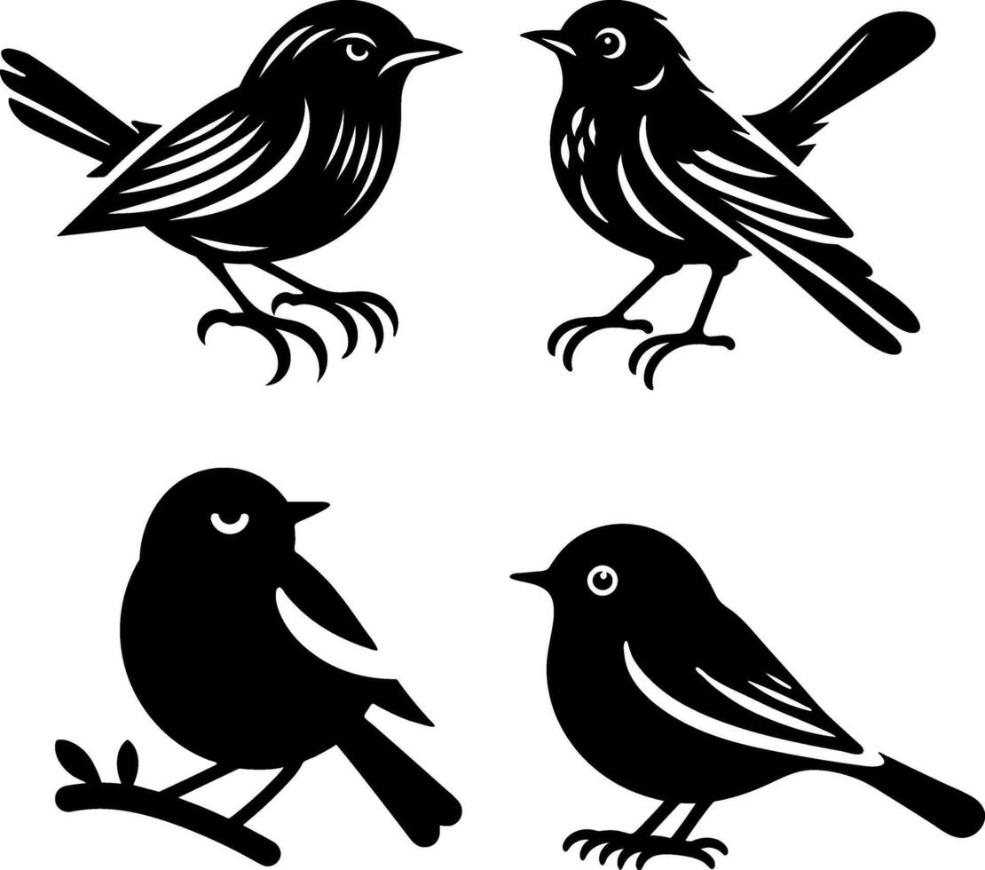 bird silhouette logo icon vector