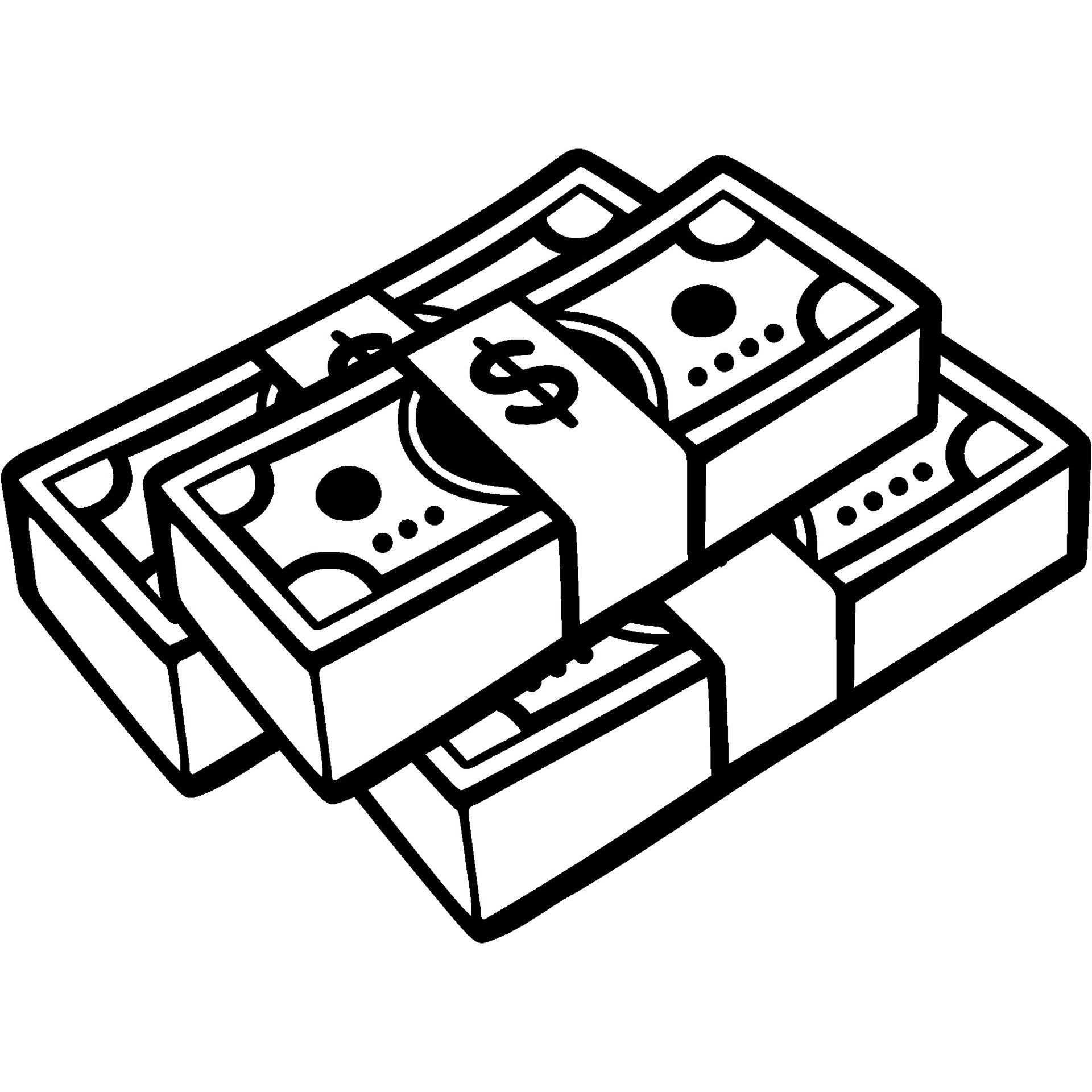 Bunch Of Packs Of American Dollars In Monochrome Simple Minimalistic bunch-of-packs-of-american-dollars-in-monochrome-simple-minimalistic