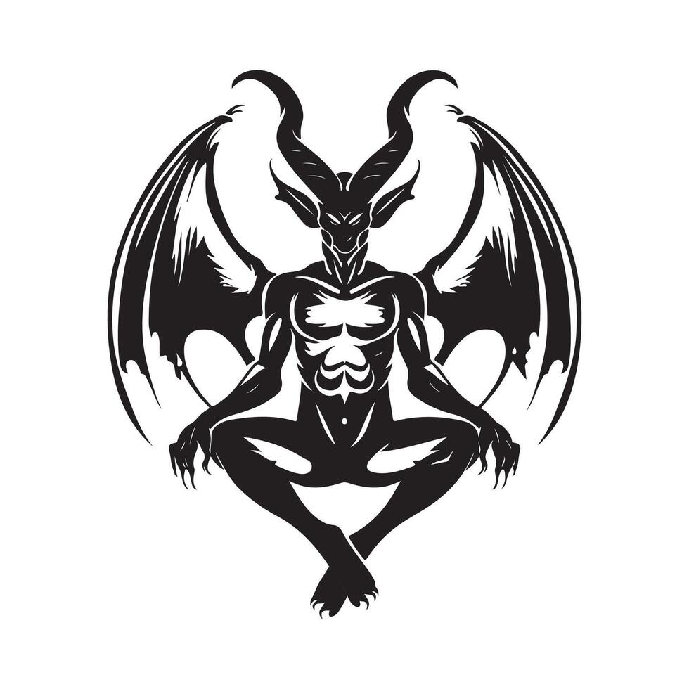 Devil Illustration Image. Devil Background Design Art, Icons, and Graphics vector