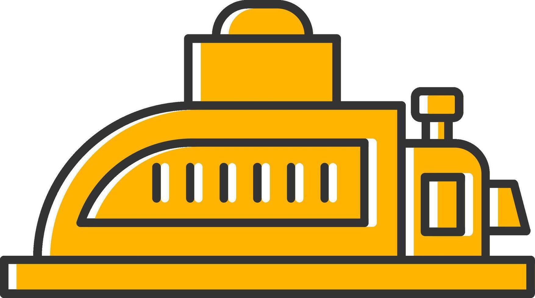 Planer Line Filled Slip Icon vector