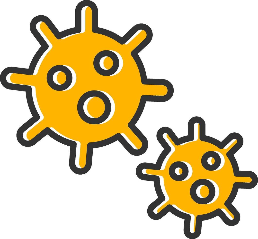 Platelet Line Filled Slip Icon vector