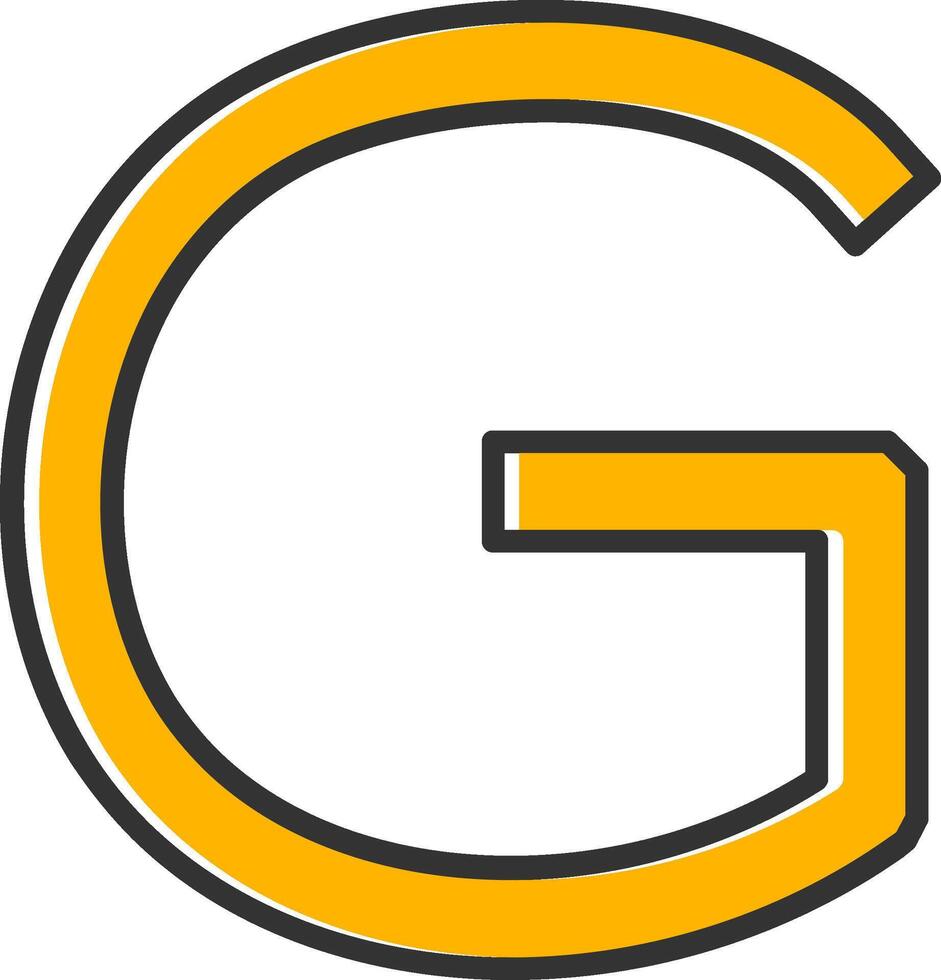 Capital G Icon vector