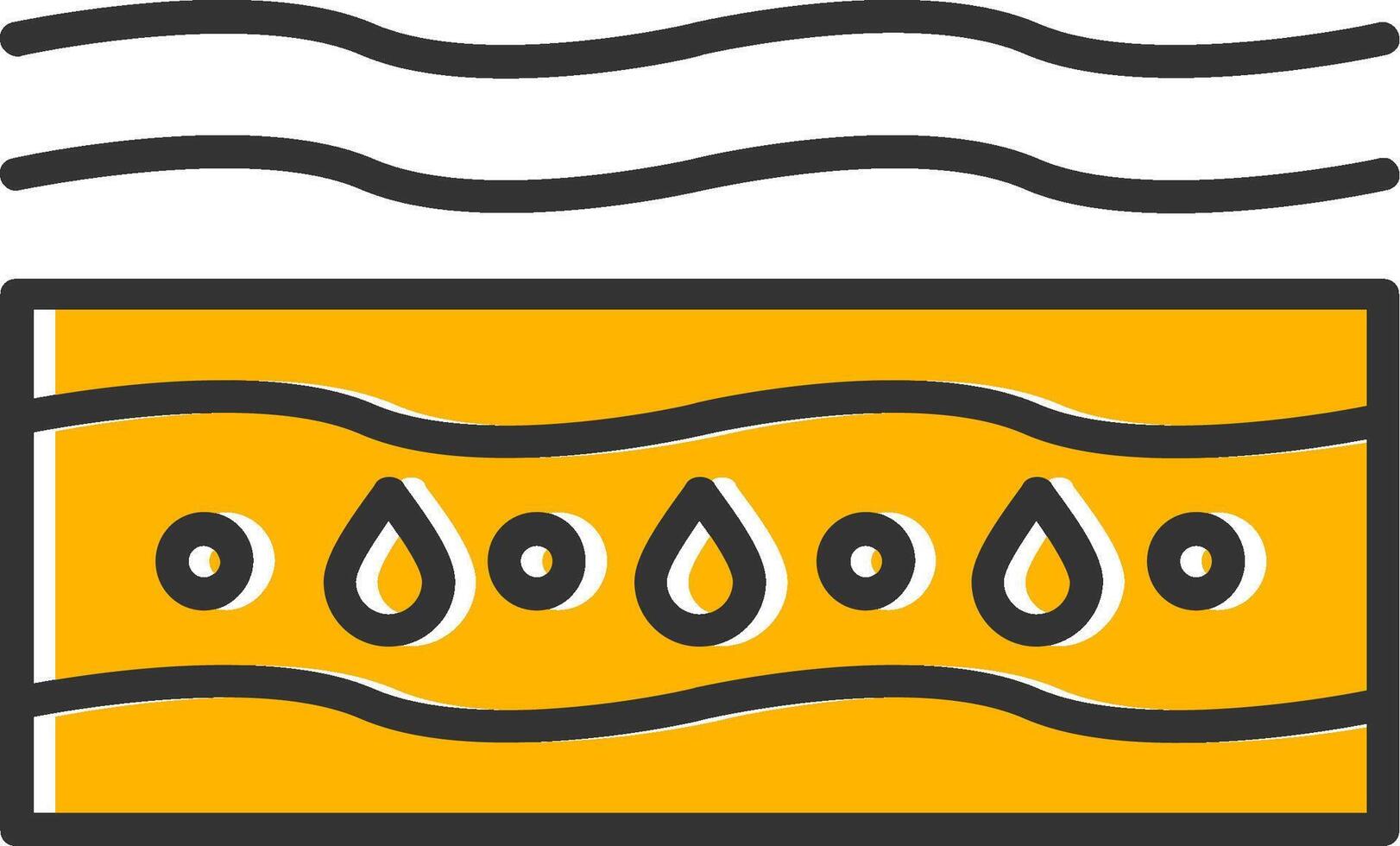 Moisturizing Line Filled Slip Icon vector