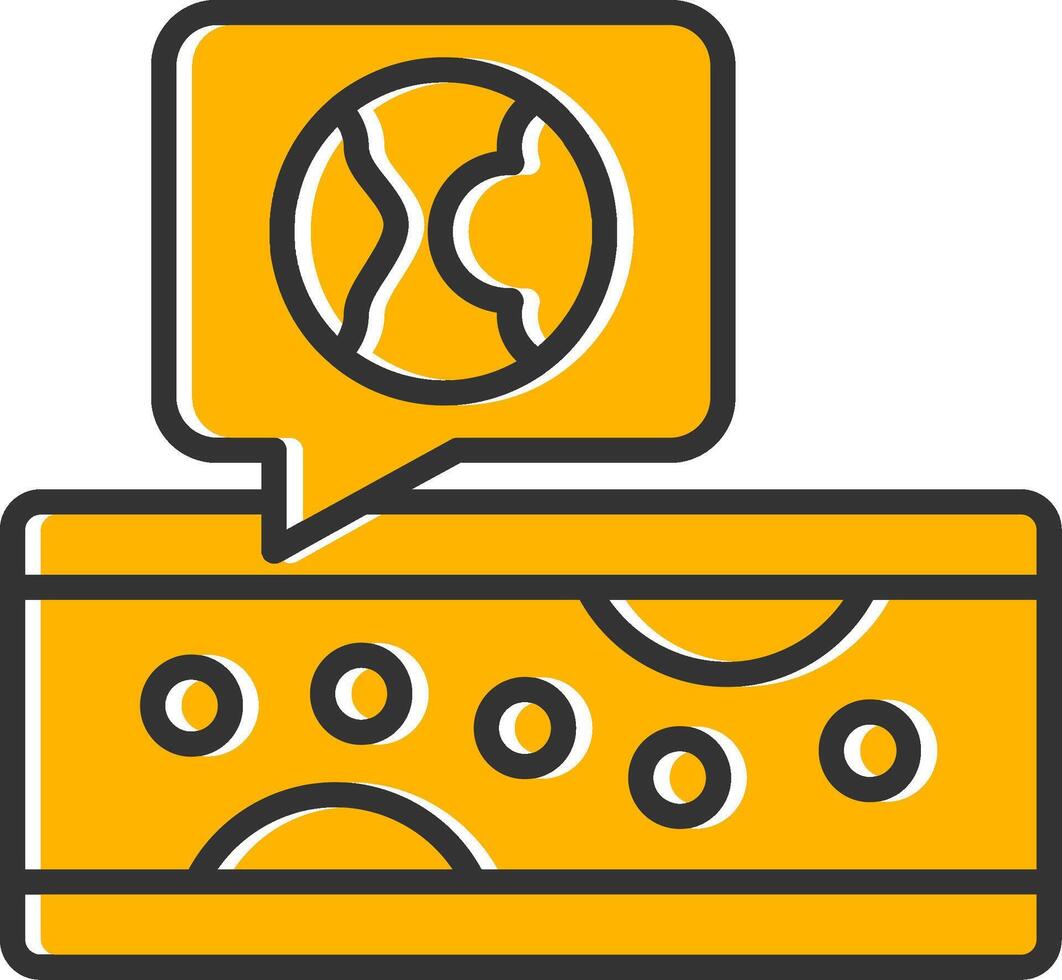 Atherosclerosis Line Filled Slip Icon vector