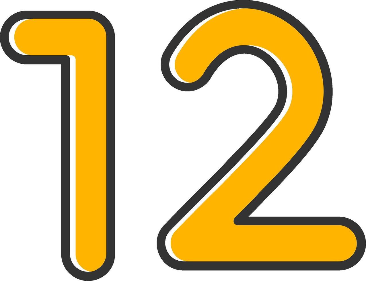 Thirteen Line Filled Slip Icon vector