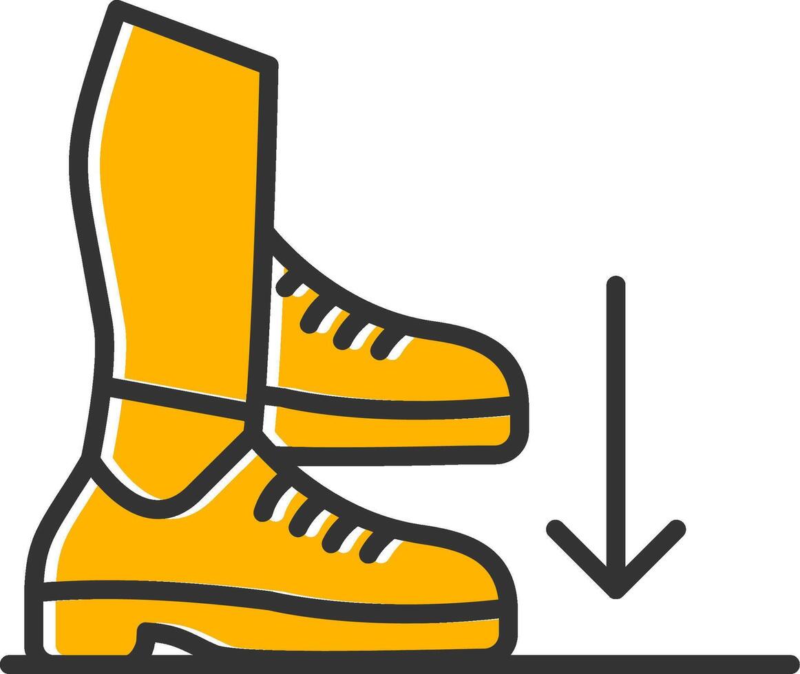 Stamp Line Filled Slip Icon vector