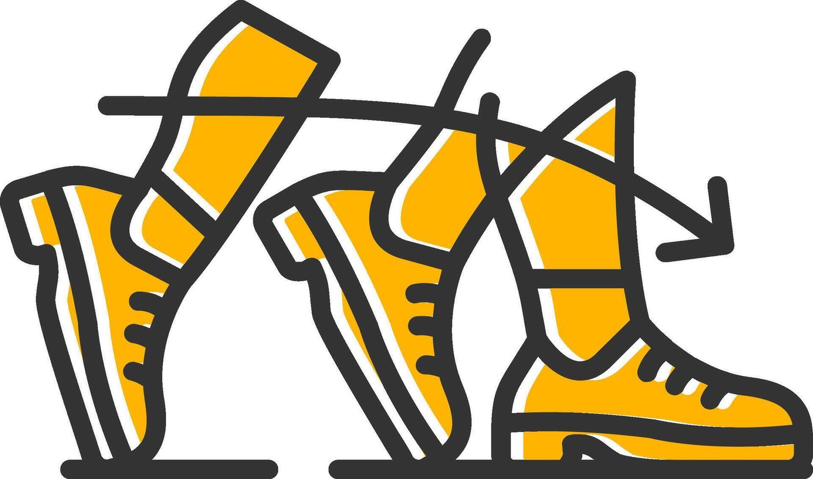 Chug Line Filled Slip Icon vector