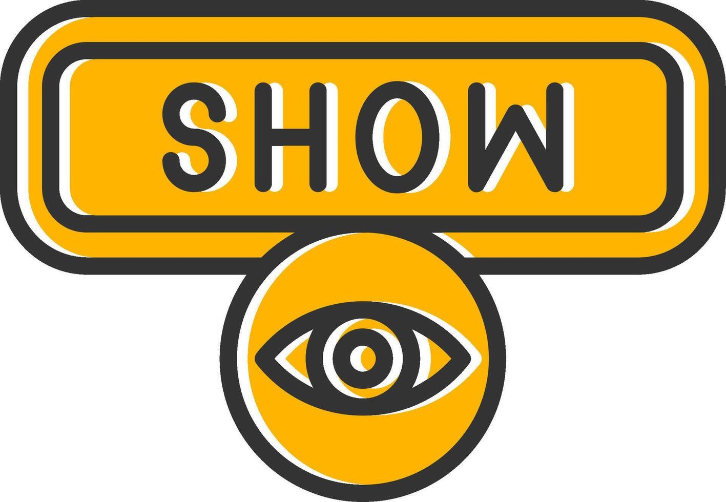 Show Line Filled Slip Icon vector