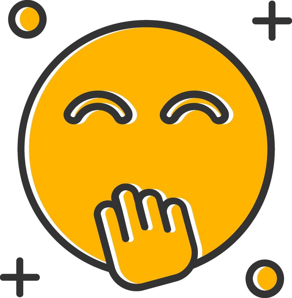 Blush Line Filled Slip Icon vector