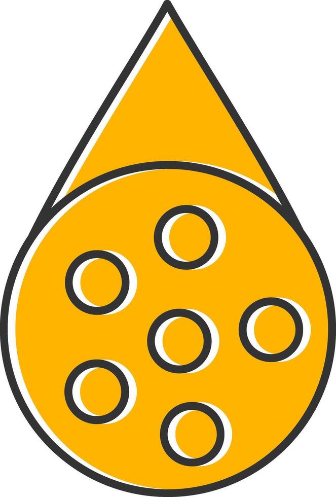 Water Borne Line Filled Slip Icon vector