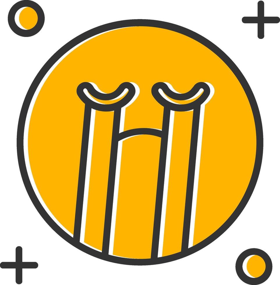 Cry Line Filled Slip Icon vector