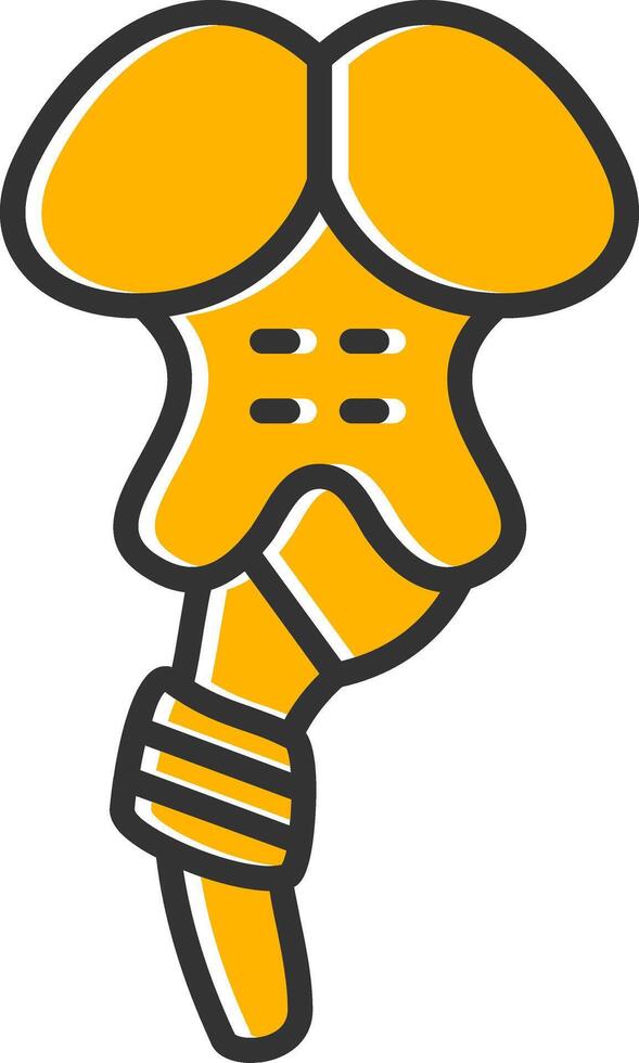 Brainstem Line Filled Slip Icon vector