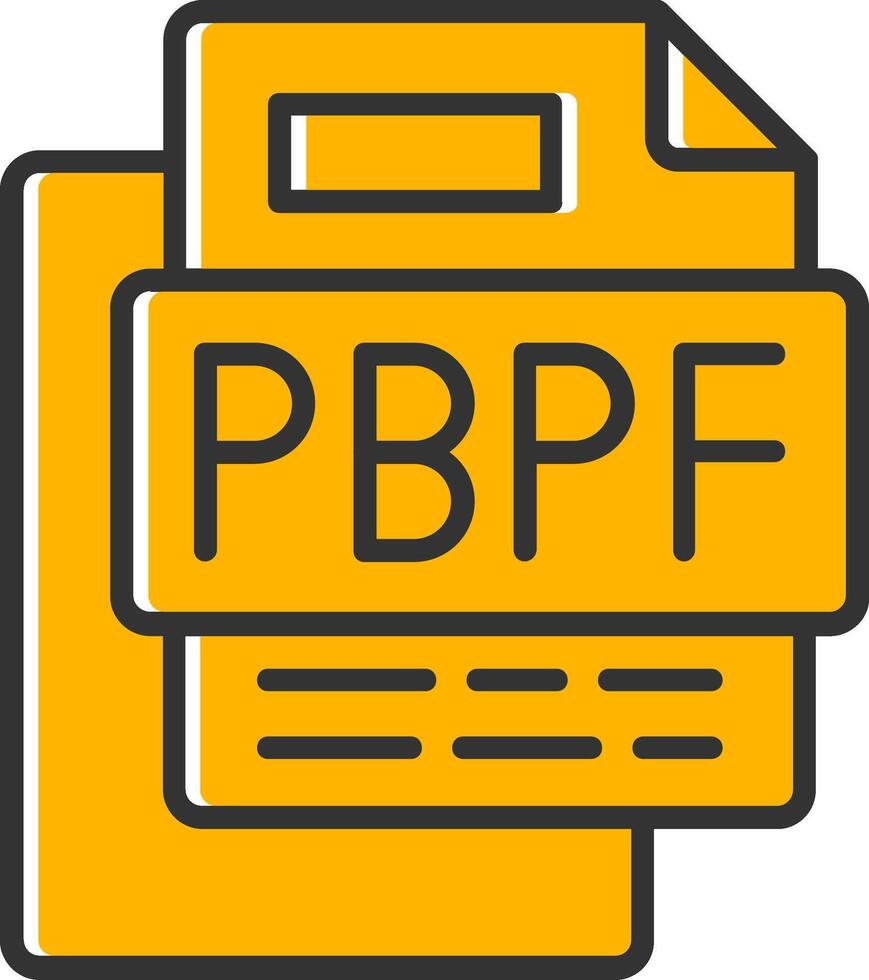 Ppt Business Presentation File Line Filled Slip Icon vector
