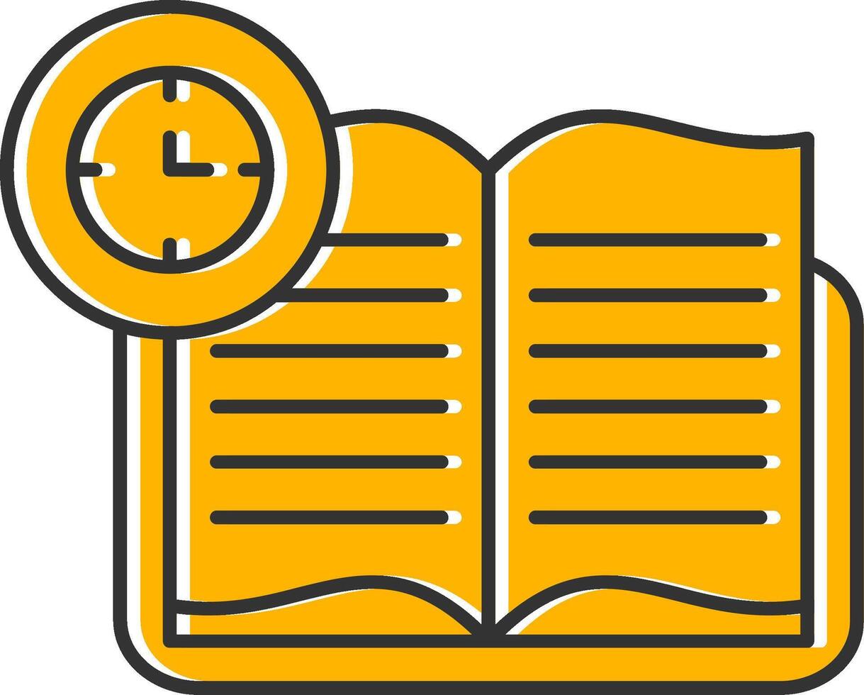 Continuous Learning Line Filled Slip Icon vector