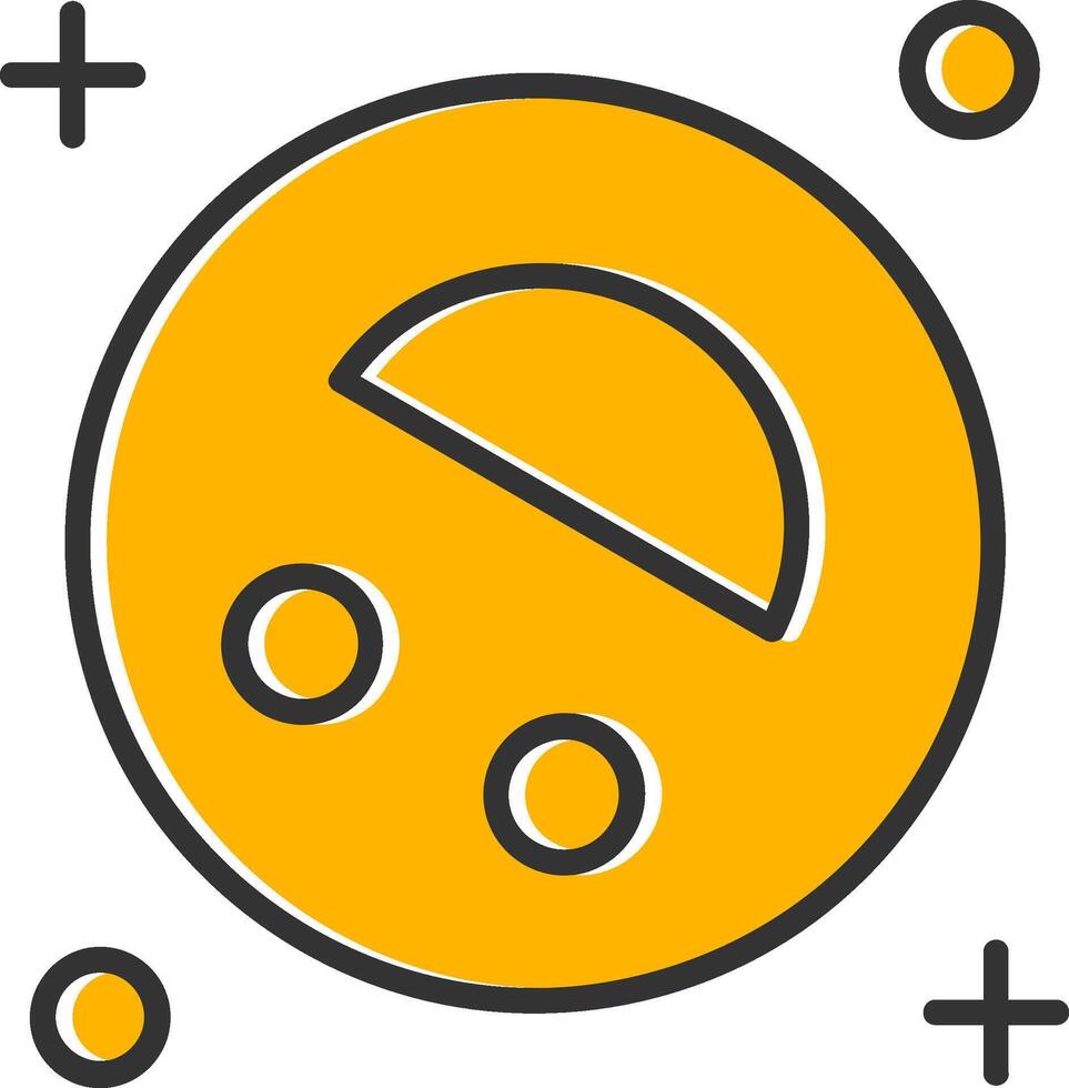 Falls Line Filled Slip Icon vector