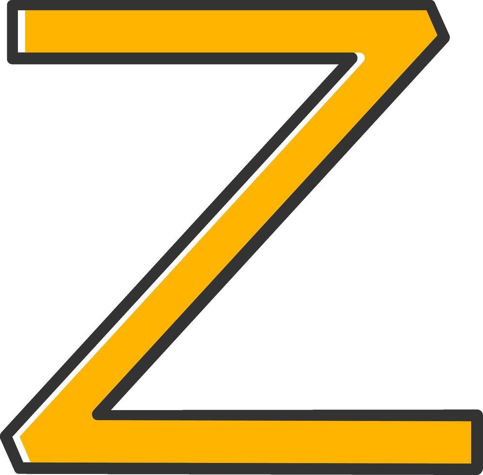 Capital Z Icon vector