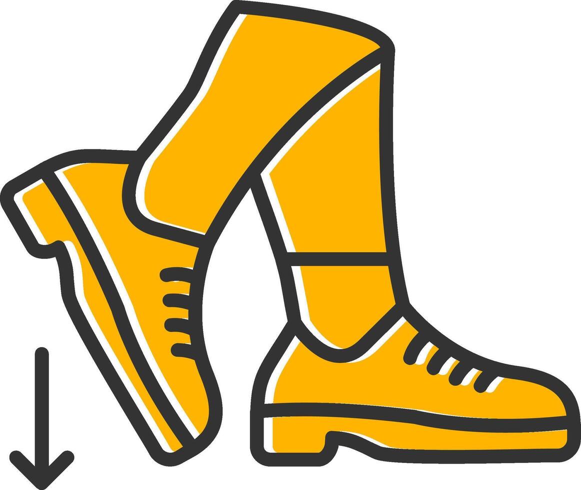 Stamp Line Filled Slip Icon vector