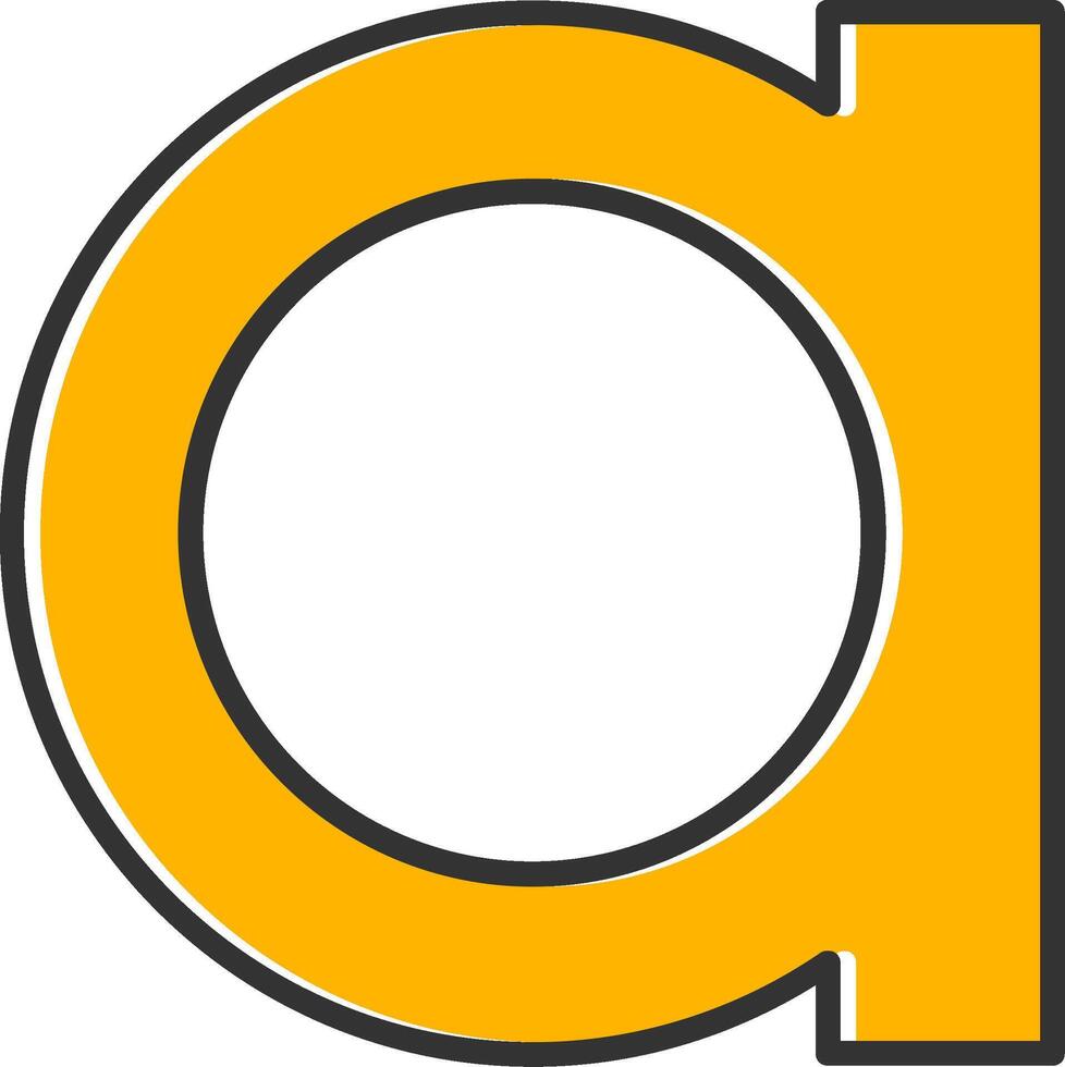 Small a Icon vector