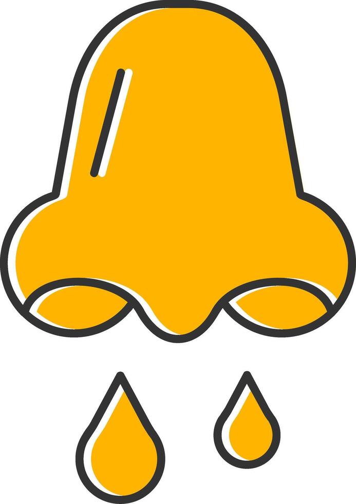 Congestion Line Filled Slip Icon vector