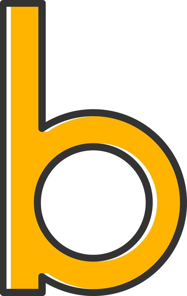 Small b Icon vector