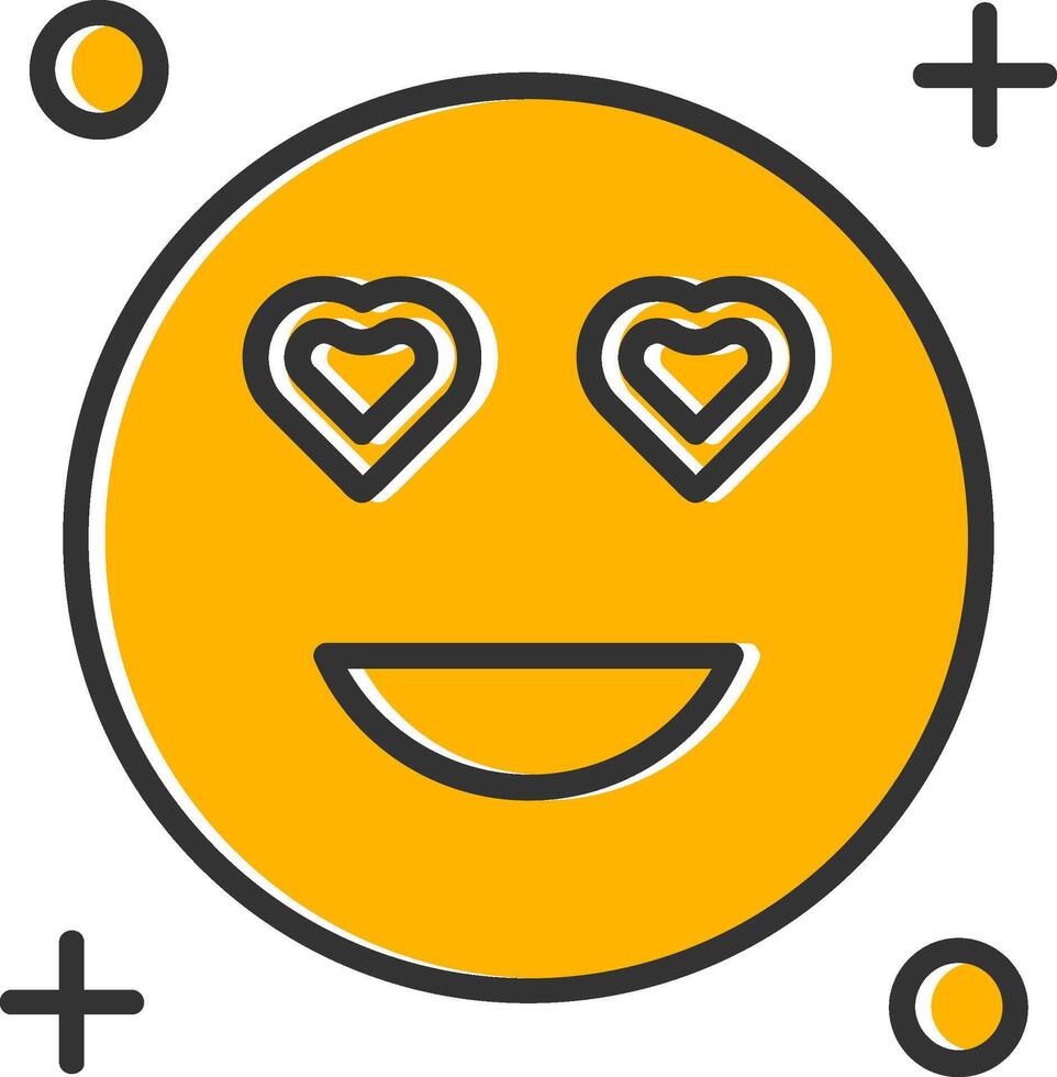 In love Line Filled Slip Icon vector
