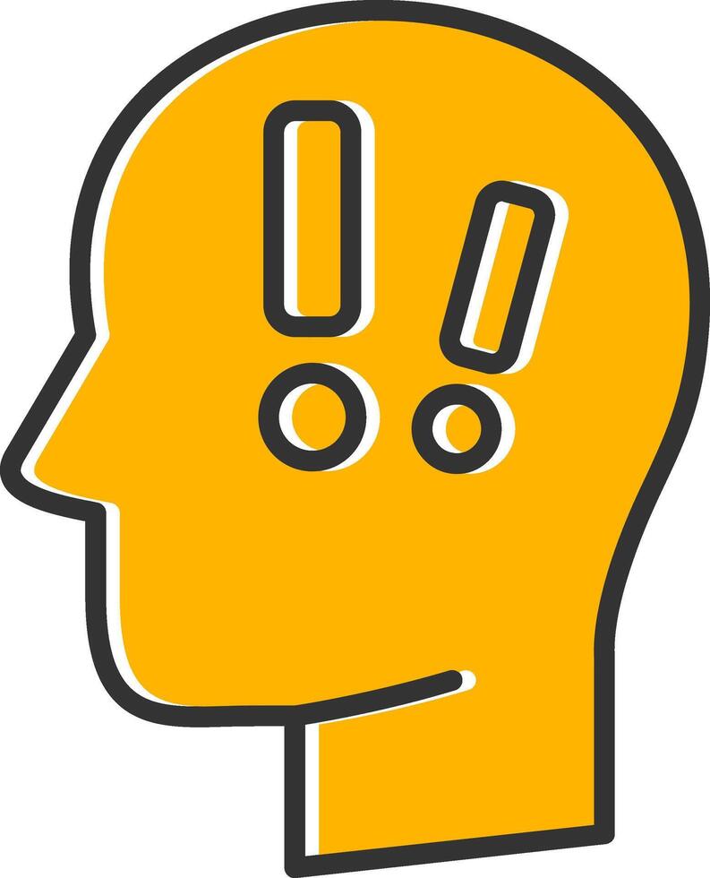 Distress Line Filled Slip Icon vector