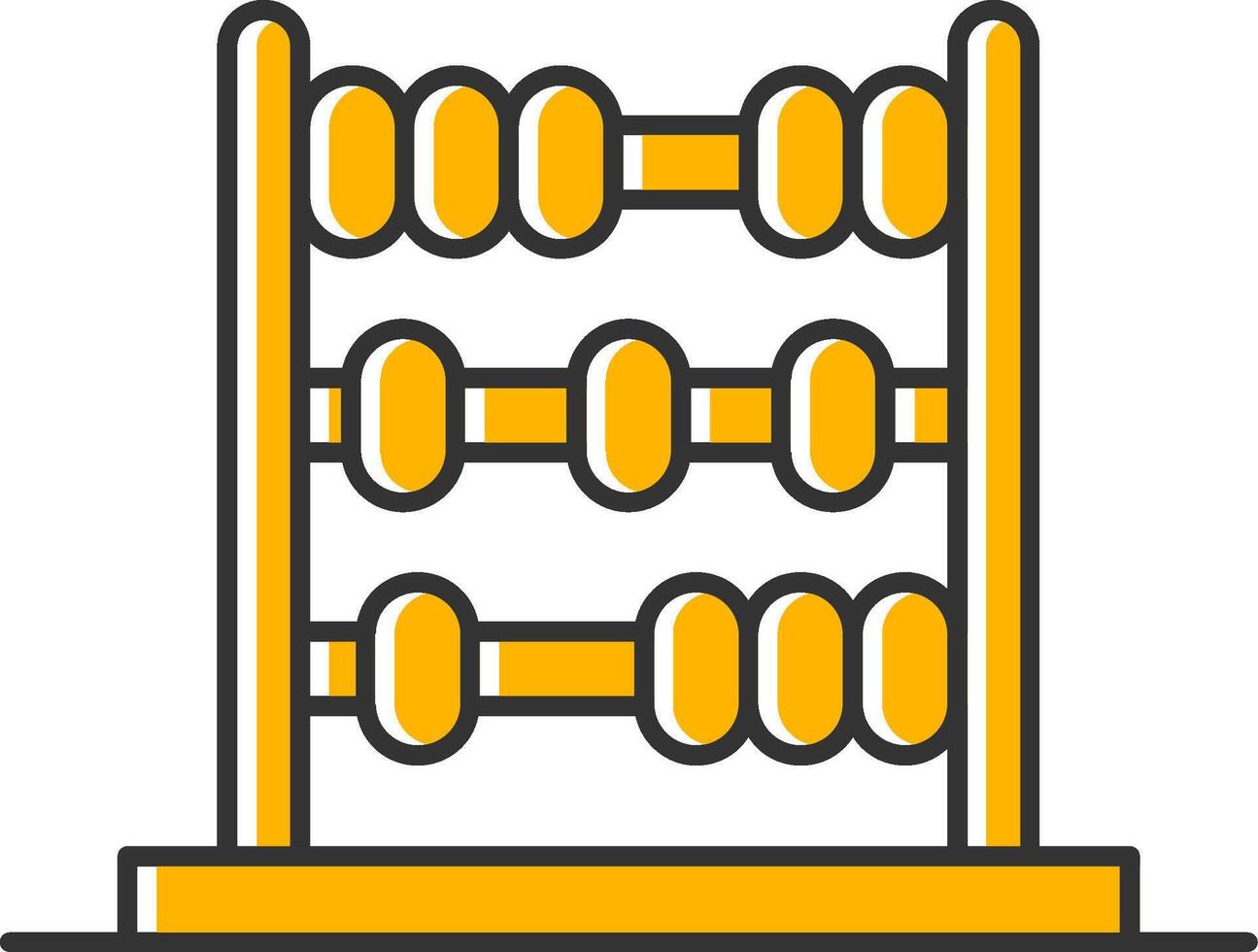 Abacus Line Filled Slip Icon vector