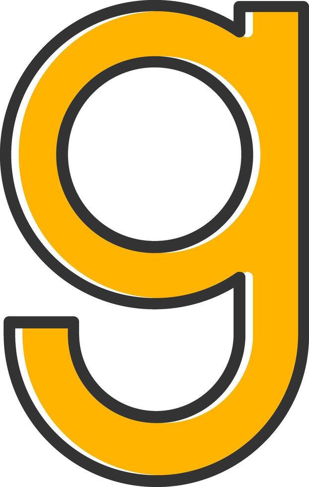 Small g Icon vector