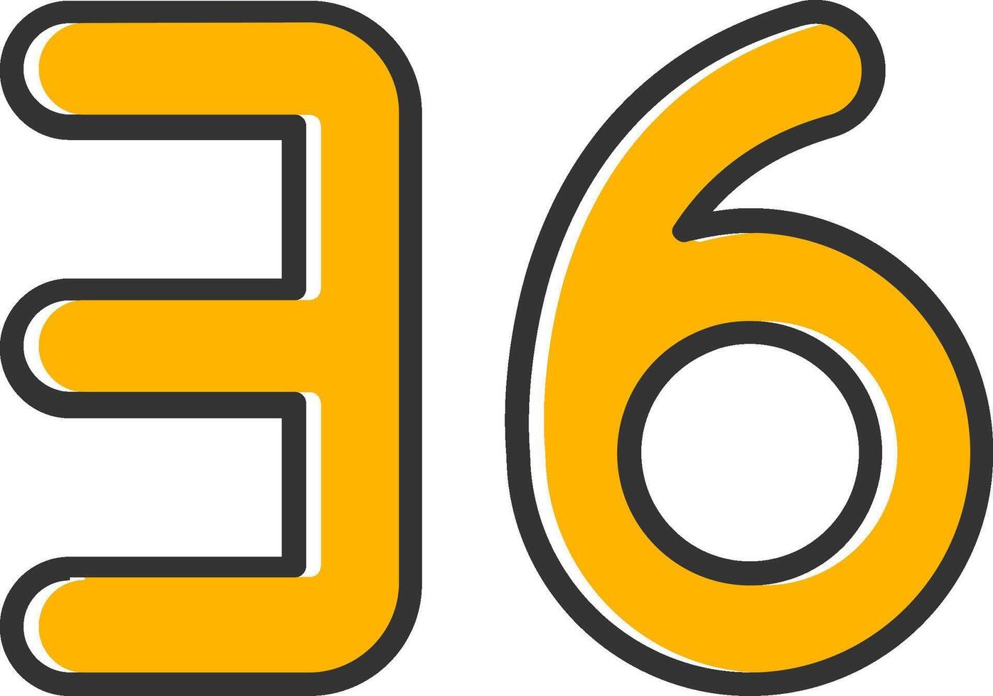 Thirty six Line Filled Slip Icon vector