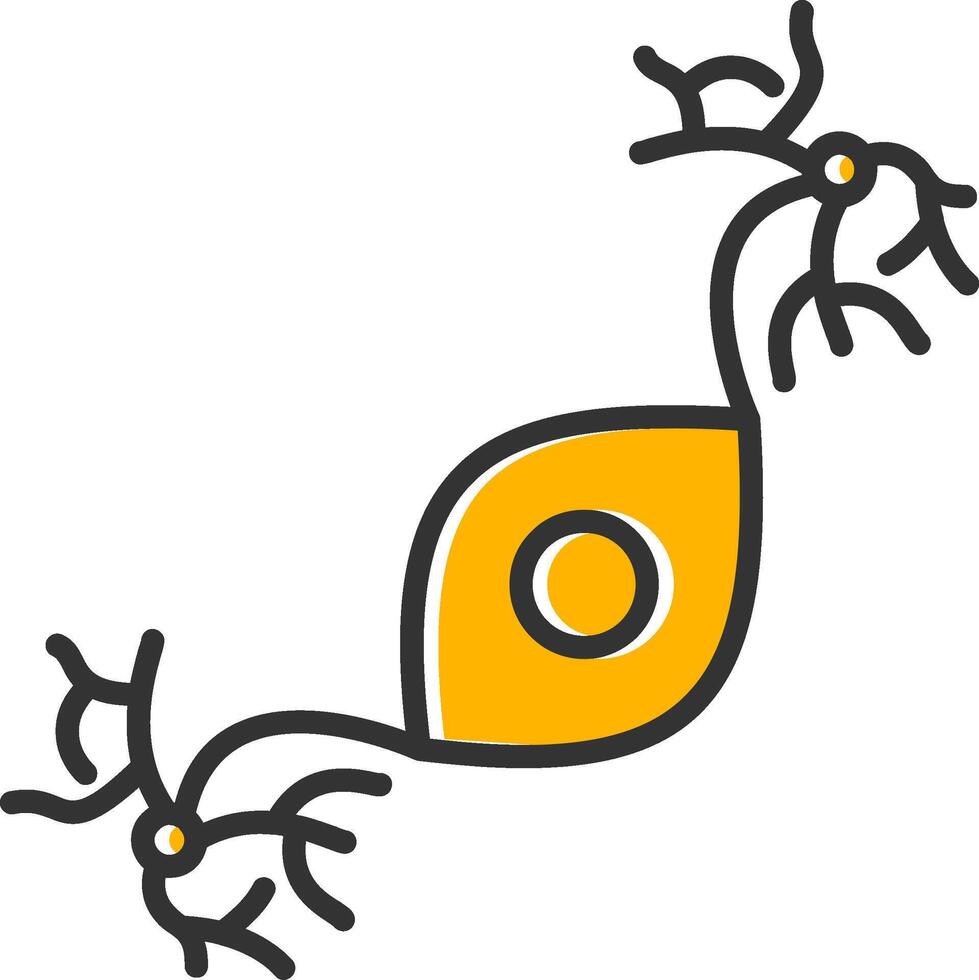 Pseudounipolar Line Filled Slip Icon vector