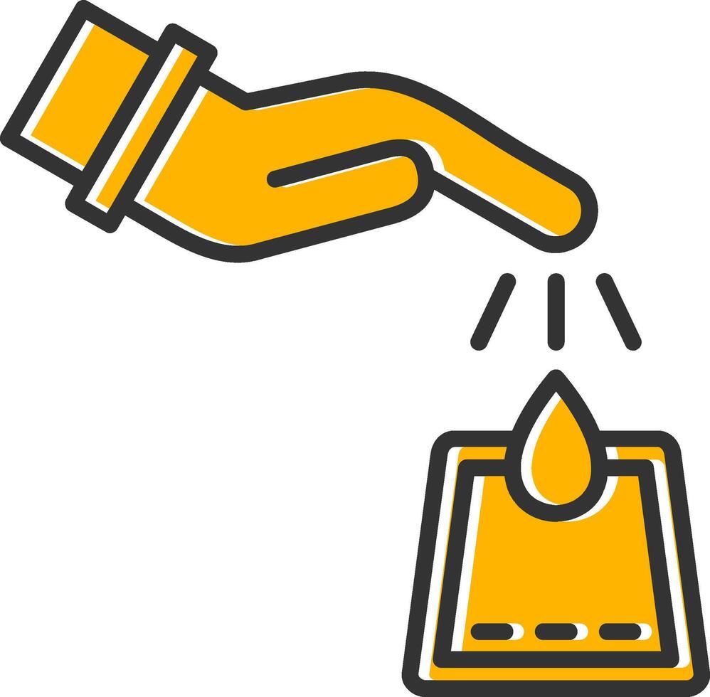 Diabetes Line Filled Slip Icon vector