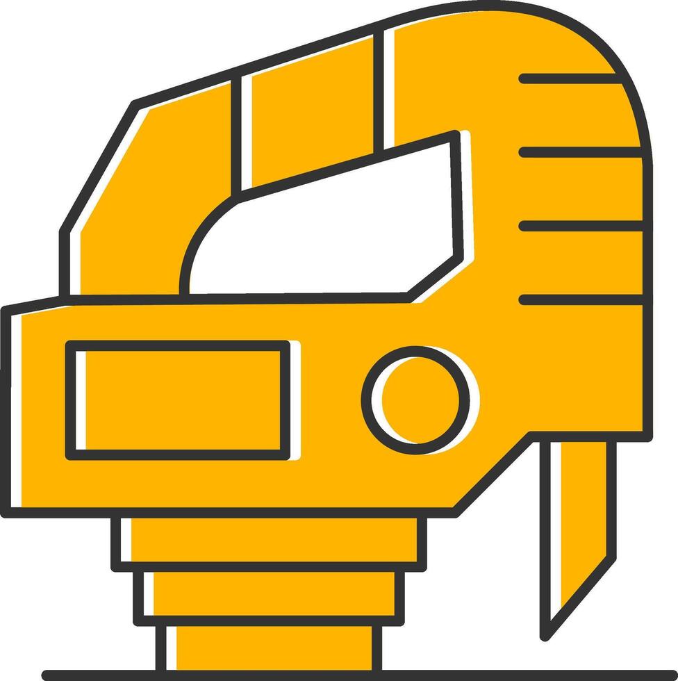 Jigsaw Line Filled Slip Icon vector