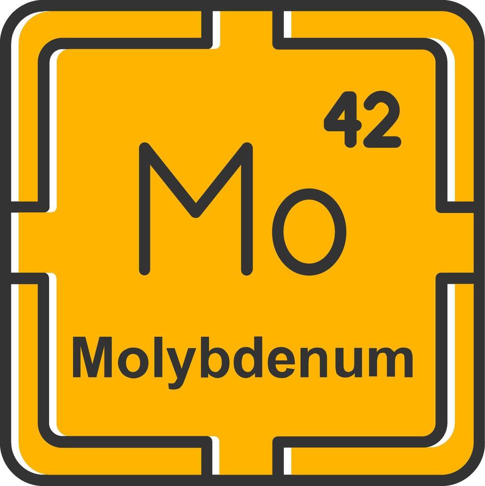 Molybdenum Line Filled Slip Icon vector
