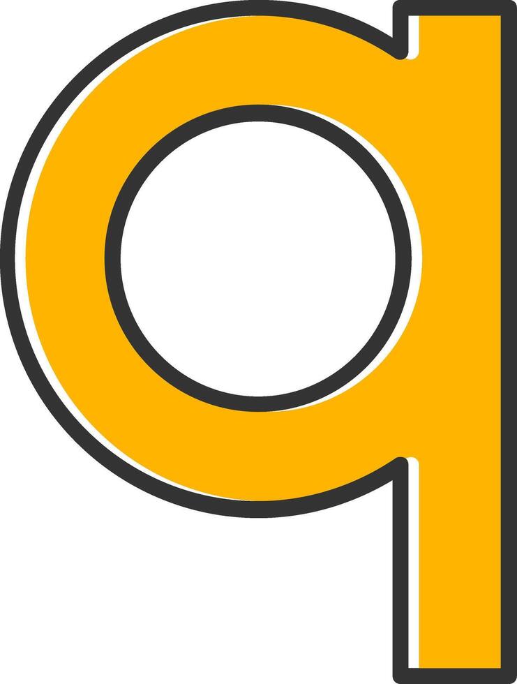 Small q Icon vector