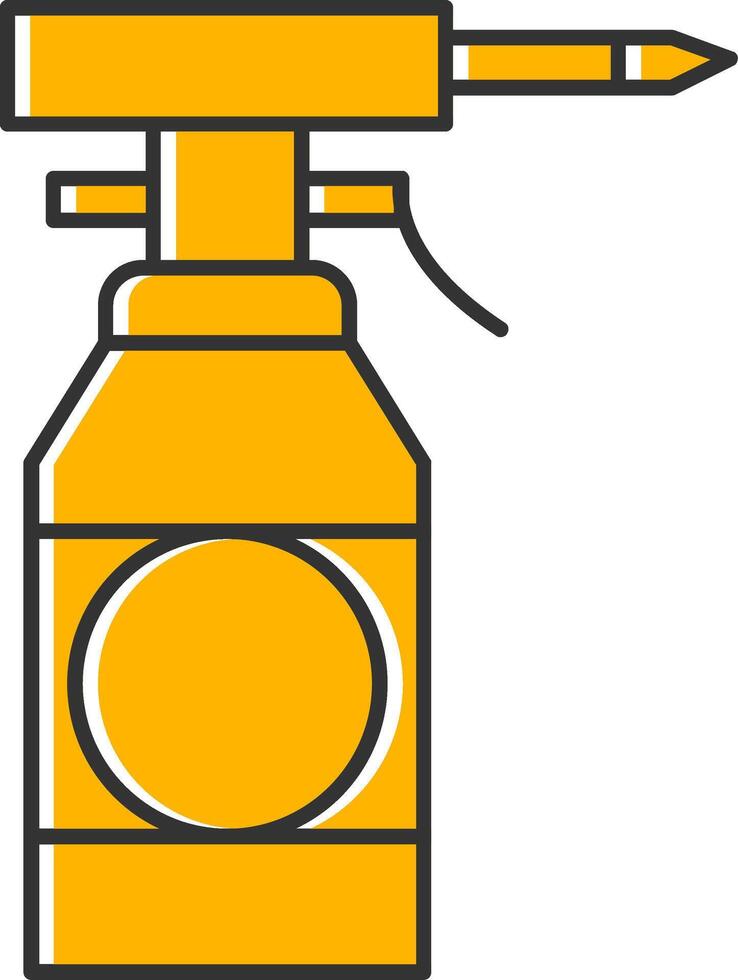 Oil Bottle Line Filled Slip Icon vector