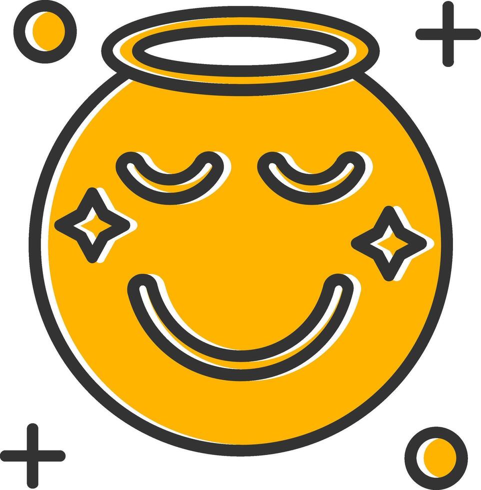Angel Line Filled Slip Icon vector