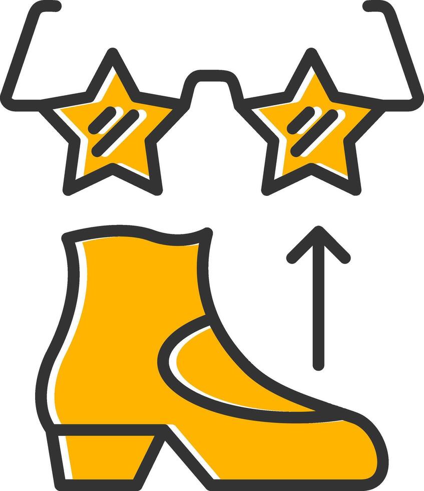 Funk Line Filled Slip Icon vector