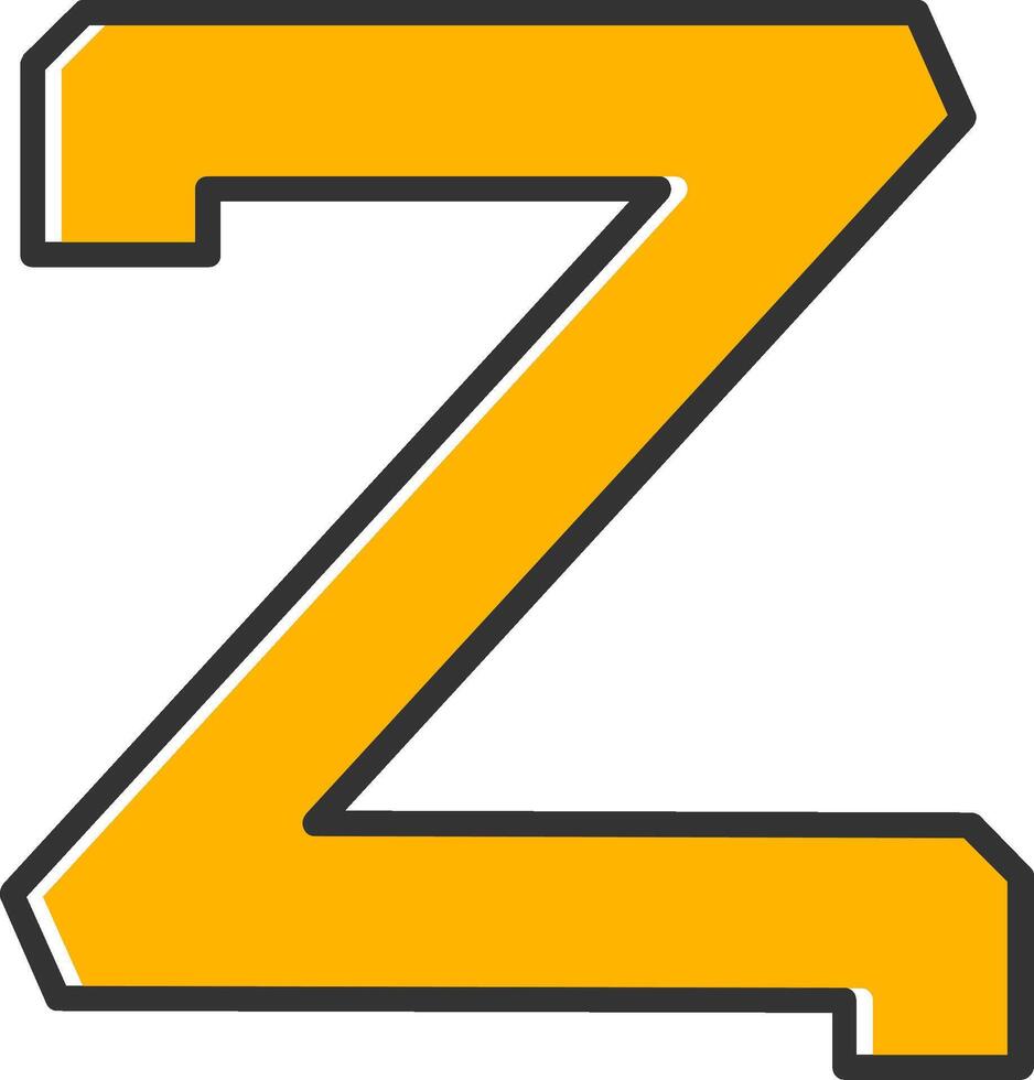 Small z Icon vector