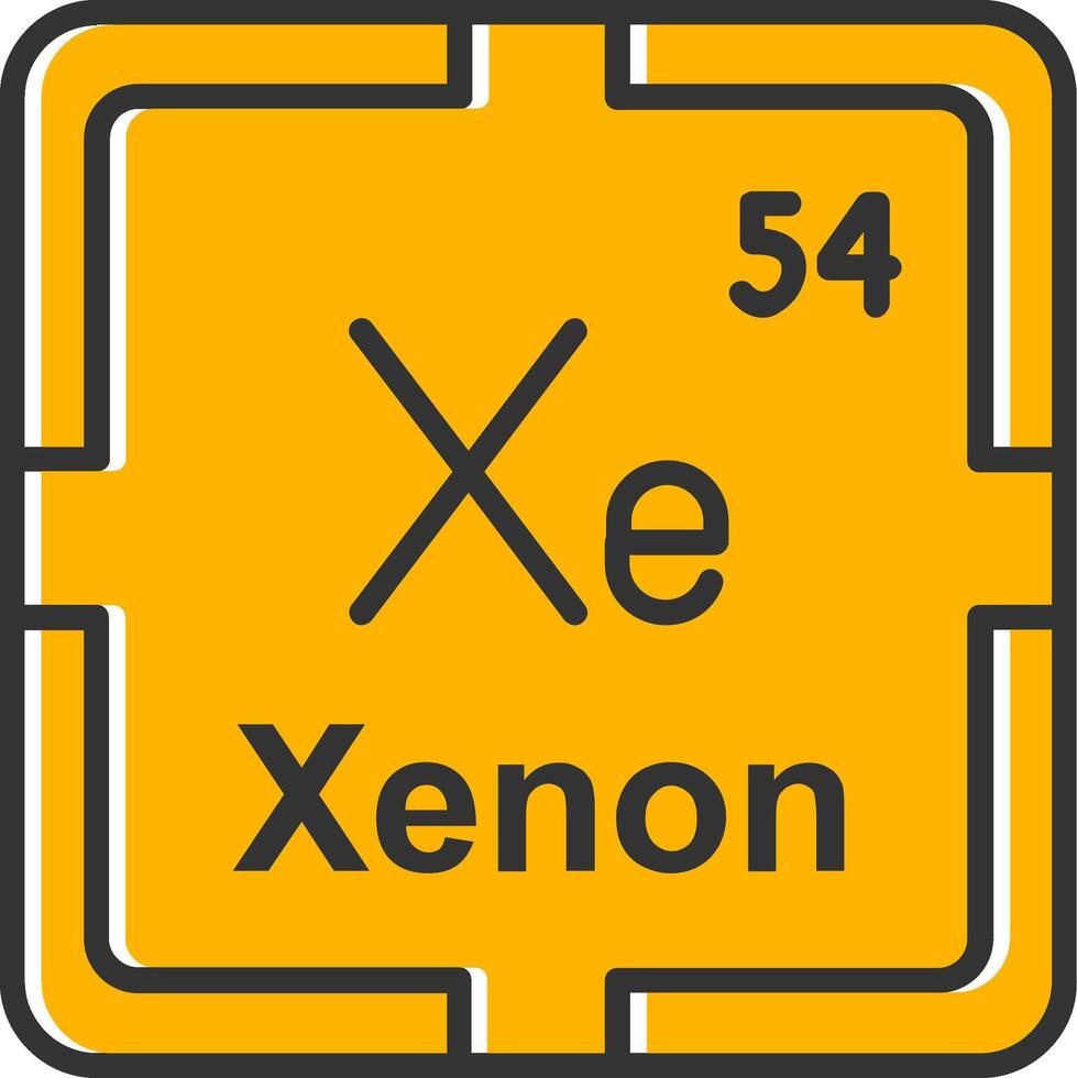 Xenon Line Filled Slip Icon vector
