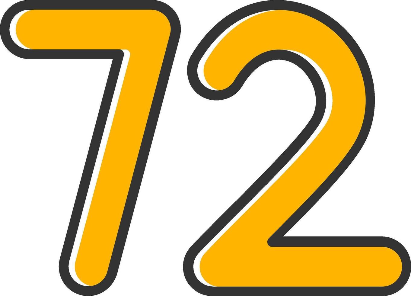 Seventy two Line Filled Slip Icon vector