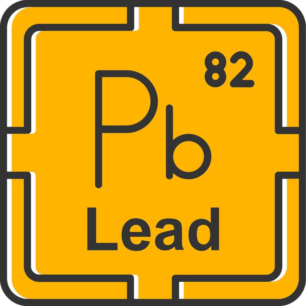 Lead Line Filled Slip Icon vector