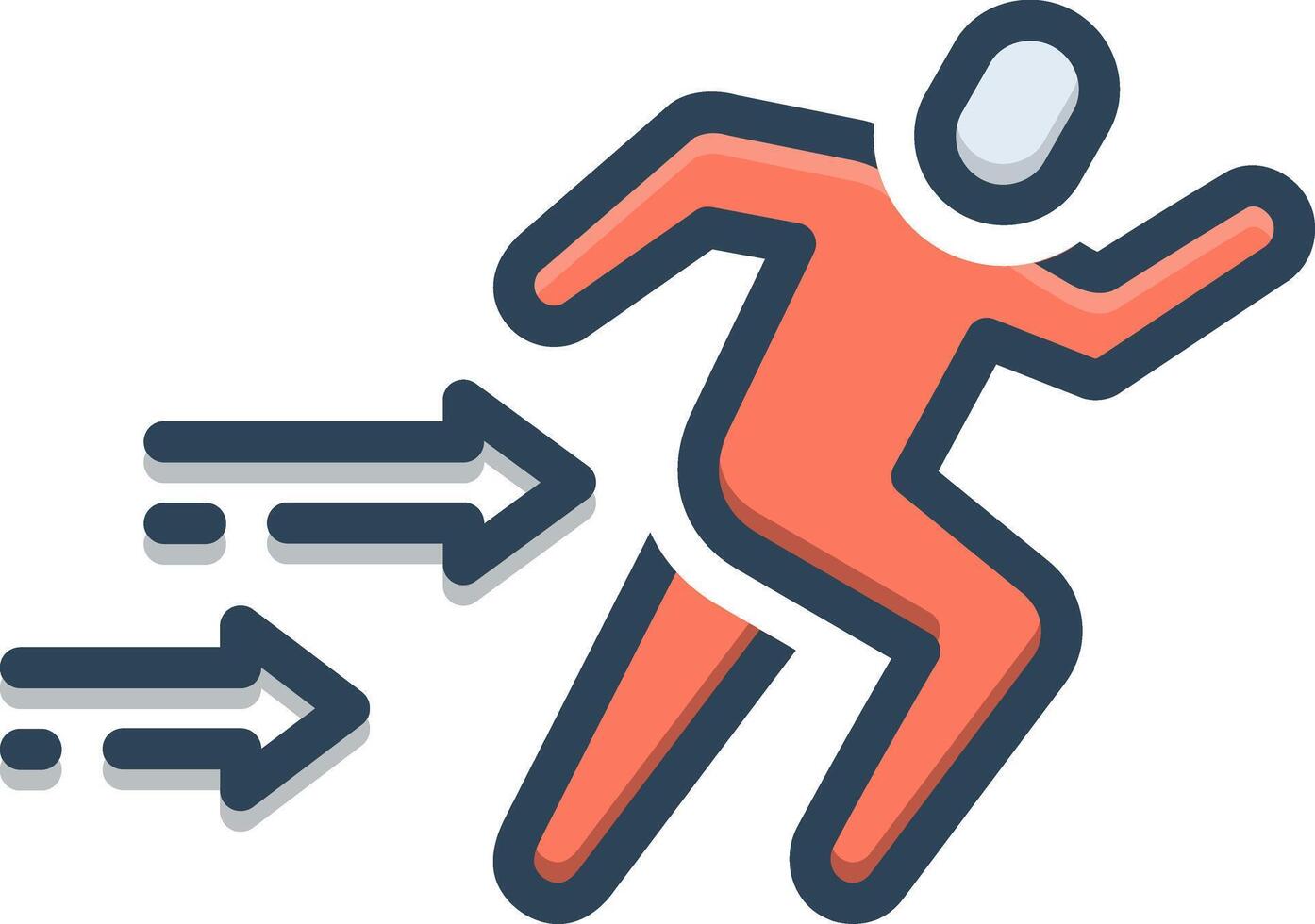 Color icon for sprint vector