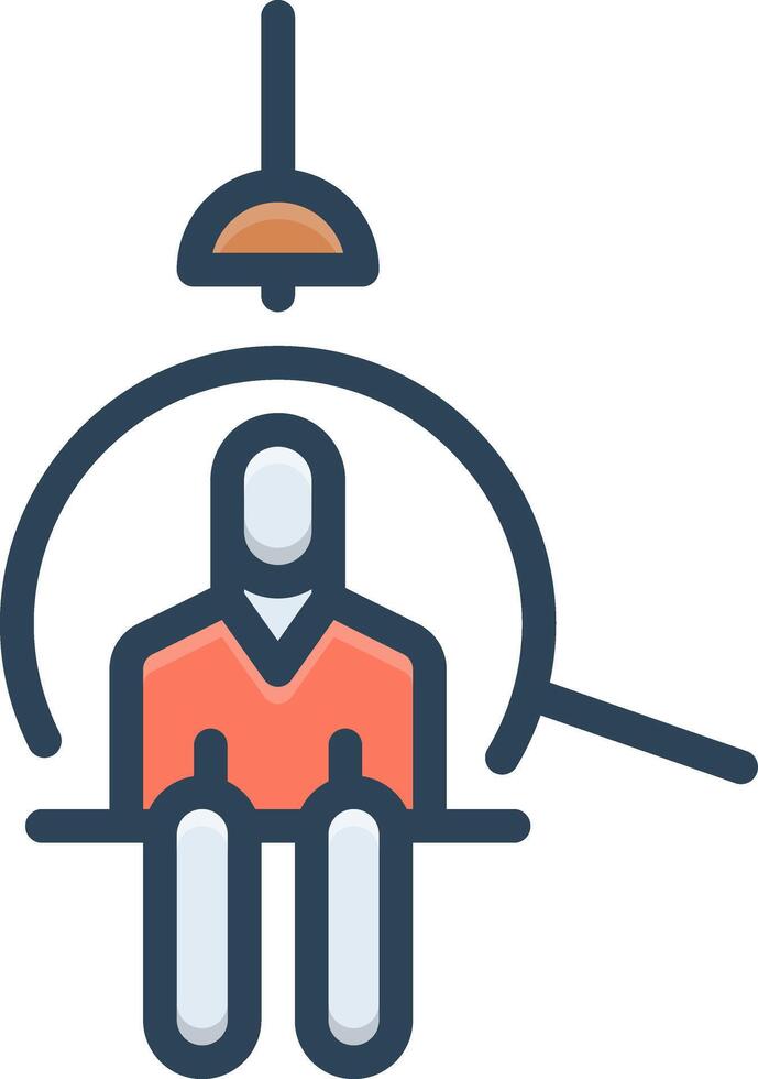 Color icon for recruit vector