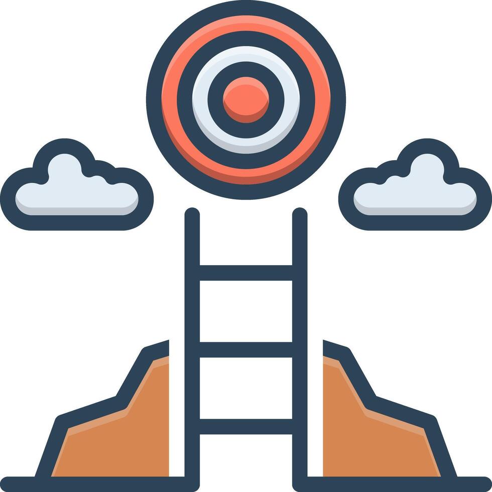Color icon for career vector