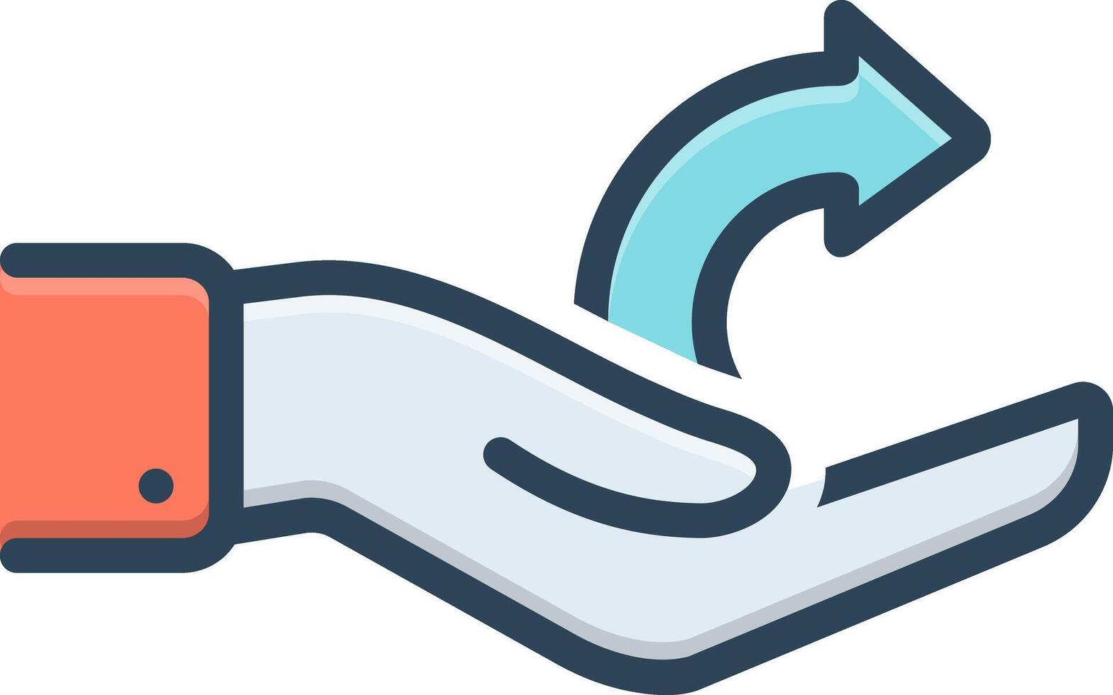 Color icon for share vector