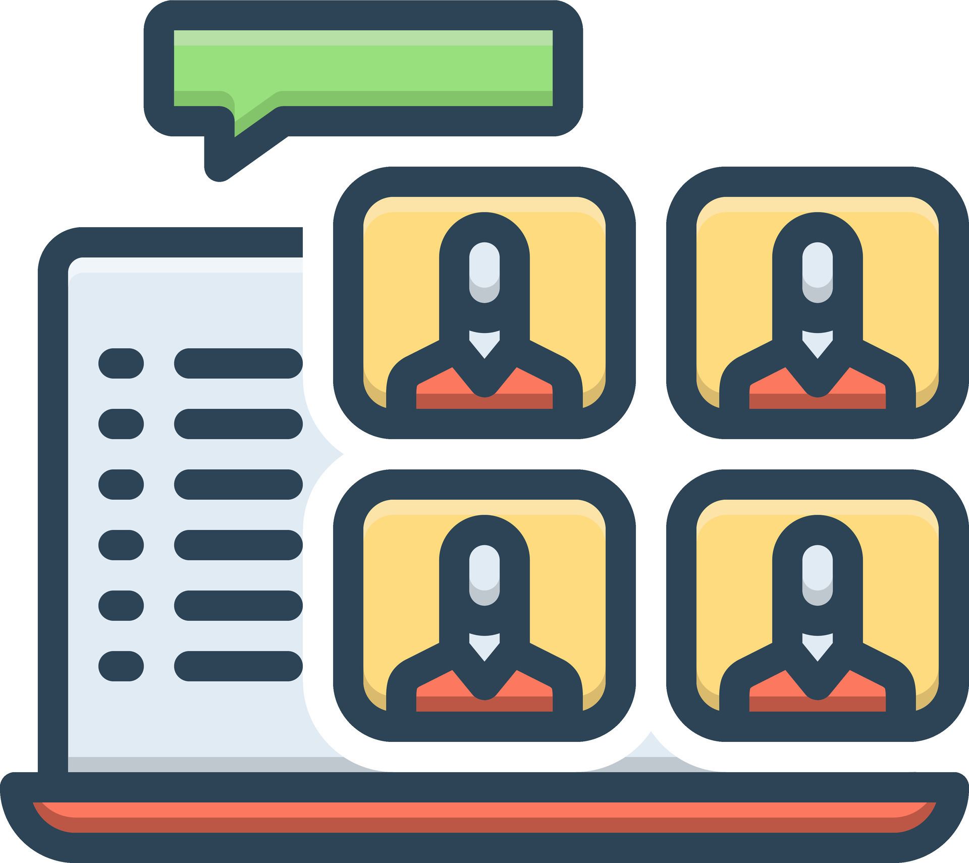 Color icon for group chat 47417252 Vector Art at Vecteezy