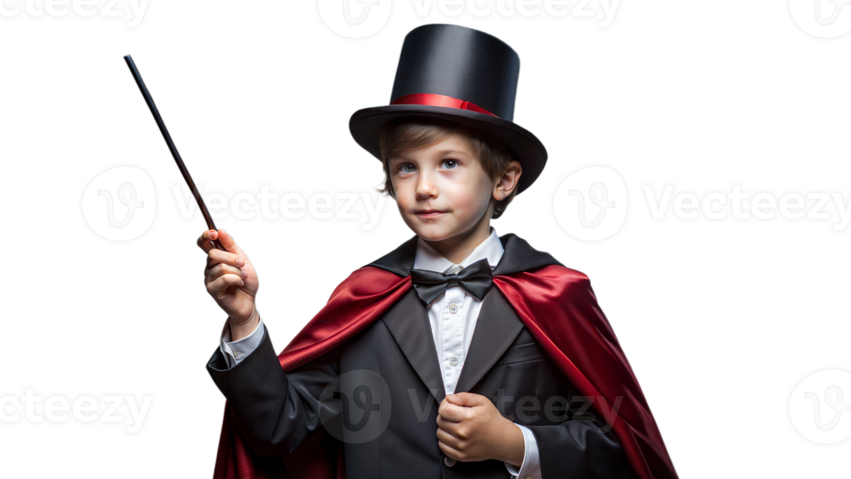 Young Magician Holding A Wand png