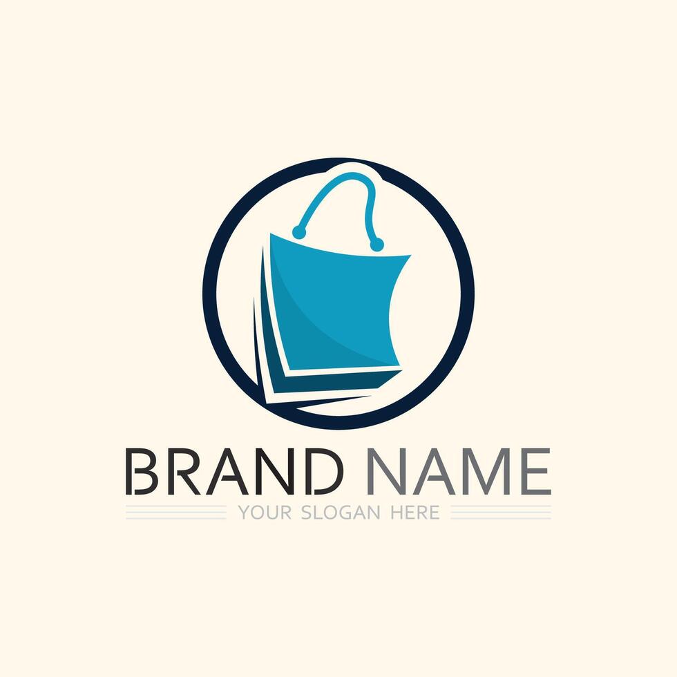 SHOP AND SALE ICON LOGO DESIGN ILLUSTRATION vector